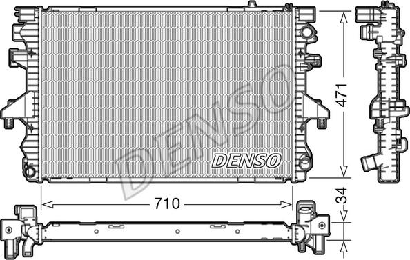 Denso DRM32040 - Радіатор, охолодження двигуна avtolavka.club