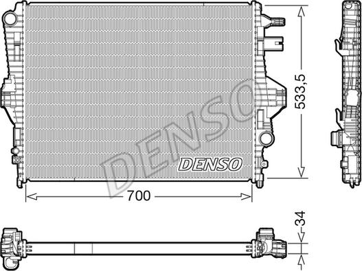 Denso DRM32050 - Радіатор, охолодження двигуна avtolavka.club