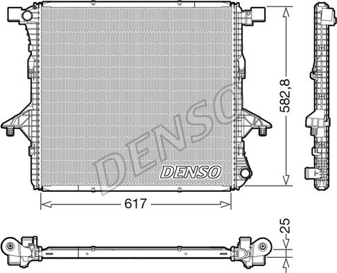 Denso DRM32052 - Радіатор, охолодження двигуна avtolavka.club