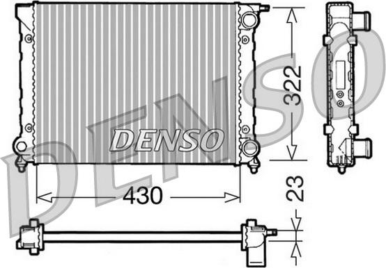 Denso DRM32004 - Радіатор, охолодження двигуна avtolavka.club