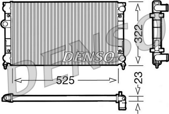 Denso DRM32006 - Радіатор, охолодження двигуна avtolavka.club