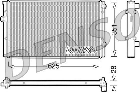 Denso DRM32008 - Радіатор, охолодження двигуна avtolavka.club