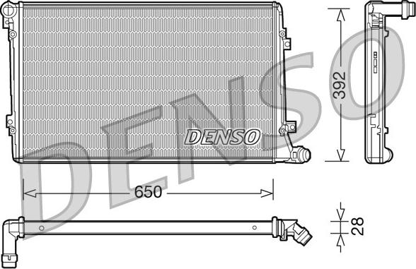 Denso DRM32019 - Радіатор, охолодження двигуна avtolavka.club