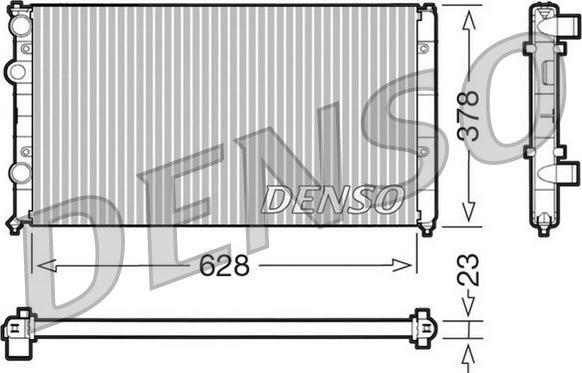 Denso DRM32035 - Радіатор, охолодження двигуна avtolavka.club