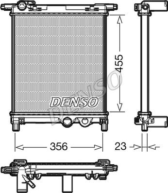 Denso DRM32036 - Радіатор, охолодження двигуна avtolavka.club