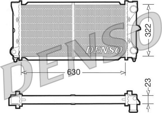 Denso DRM32025 - Радіатор, охолодження двигуна avtolavka.club