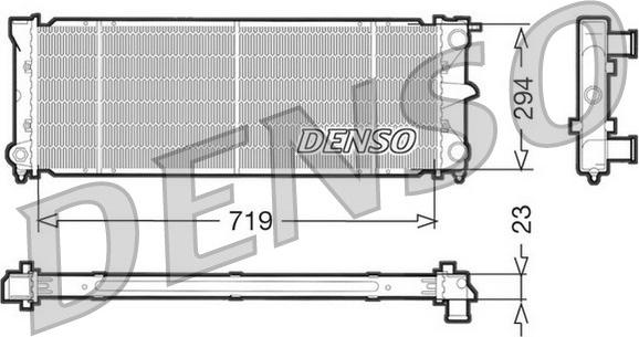 Denso DRM32026 - Радіатор, охолодження двигуна avtolavka.club