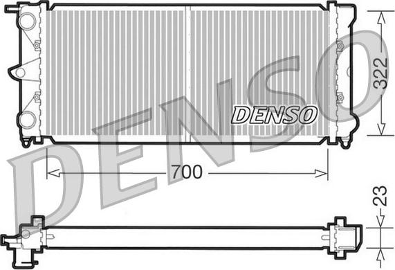 Denso DRM32021 - Радіатор, охолодження двигуна avtolavka.club