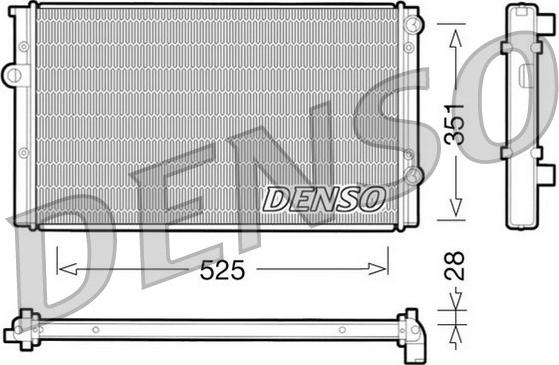 Denso DRM32028 - Радіатор, охолодження двигуна avtolavka.club