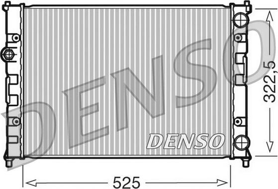 Denso DRM26008 - Радіатор, охолодження двигуна avtolavka.club