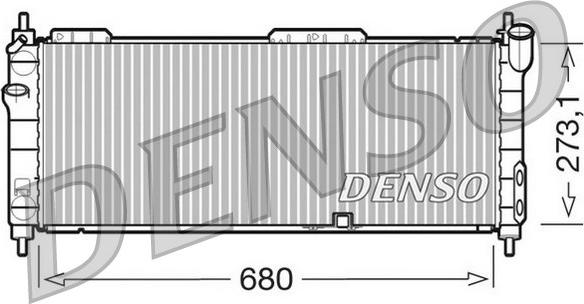 Denso DRM20042 - Радіатор, охолодження двигуна avtolavka.club