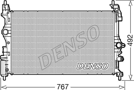 Denso DRM20051 - Радіатор, охолодження двигуна avtolavka.club