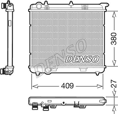 Denso DRM21024 - Радіатор, охолодження двигуна avtolavka.club