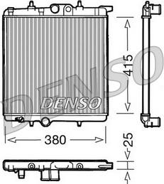 Denso DRM21020 - Радіатор, охолодження двигуна avtolavka.club