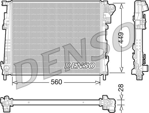 Denso DRM23094 - Радіатор, охолодження двигуна avtolavka.club