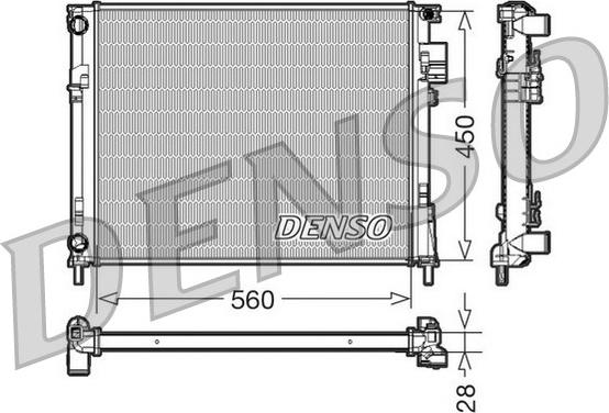 Denso DRM23096 - Радіатор, охолодження двигуна avtolavka.club