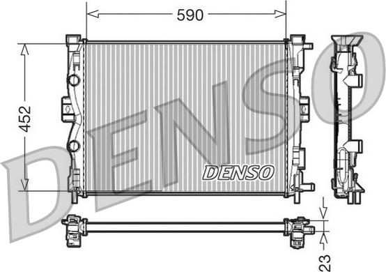 Denso DRM23055 - Радіатор, охолодження двигуна avtolavka.club