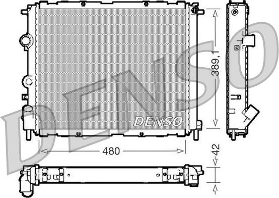 Denso DRM23009 - Радіатор, охолодження двигуна avtolavka.club