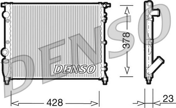 Denso DRM23001 - Радіатор, охолодження двигуна avtolavka.club
