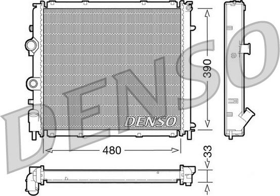 Denso DRM23011 - Радіатор, охолодження двигуна avtolavka.club