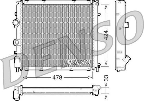 Denso DRM23030 - Радіатор, охолодження двигуна avtolavka.club