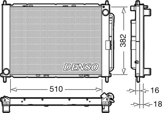 Denso DRM23104 - Модуль охолодження avtolavka.club