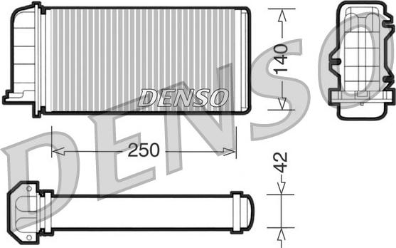 Denso DRR09001 - Теплообмінник, опалення салону avtolavka.club