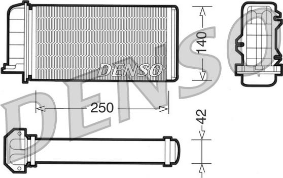 Denso DRR09002 - Теплообмінник, опалення салону avtolavka.club