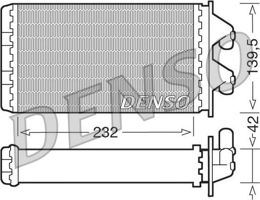 Denso DRR09081 - Теплообмінник, опалення салону avtolavka.club