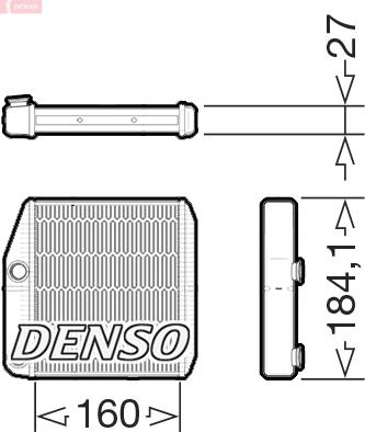 Denso DRR09076 - Теплообмінник, опалення салону avtolavka.club
