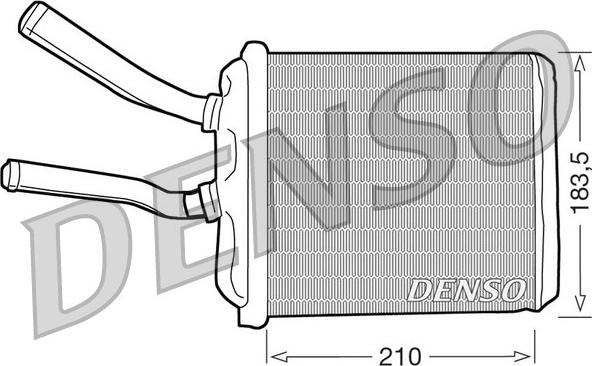 Denso DRR01010 - Теплообмінник, опалення салону avtolavka.club