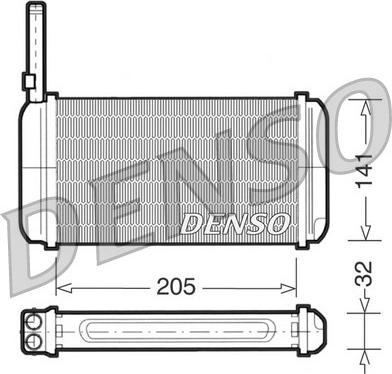Denso DRR10002 - Теплообмінник, опалення салону avtolavka.club