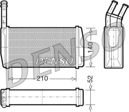 Denso DRR10011 - Теплообмінник, опалення салону avtolavka.club