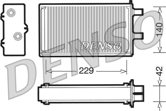 Denso DRR13001 - Теплообмінник, опалення салону avtolavka.club
