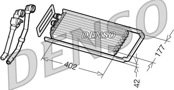 Denso DRR12101 - Теплообмінник, опалення салону avtolavka.club