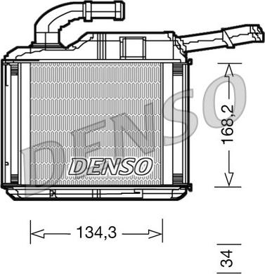 Denso DRR32010 - Теплообмінник, опалення салону avtolavka.club