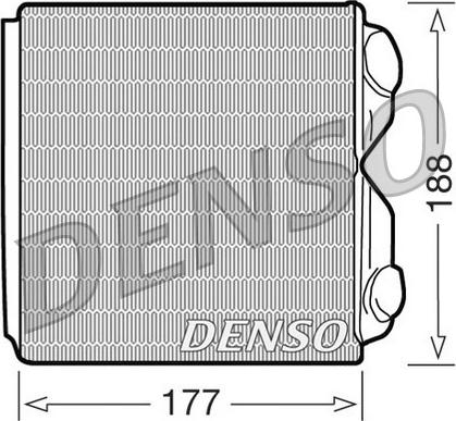 Denso DRR25010 - Теплообмінник, опалення салону avtolavka.club