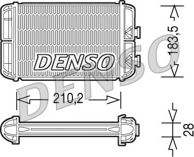 Denso DRR20004 - Теплообмінник, опалення салону avtolavka.club