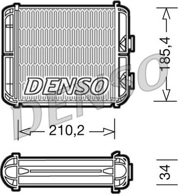 Denso DRR20003 - Теплообмінник, опалення салону avtolavka.club