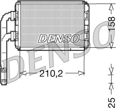 Denso DRR23016 - Теплообмінник, опалення салону avtolavka.club