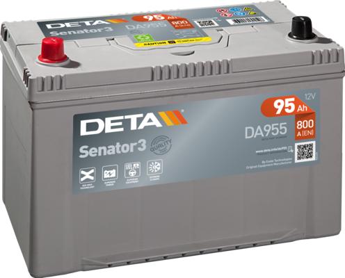 DETA DA955 - Стартерна акумуляторна батарея, АКБ avtolavka.club