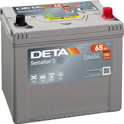 DETA DA654 - Стартерна акумуляторна батарея, АКБ avtolavka.club