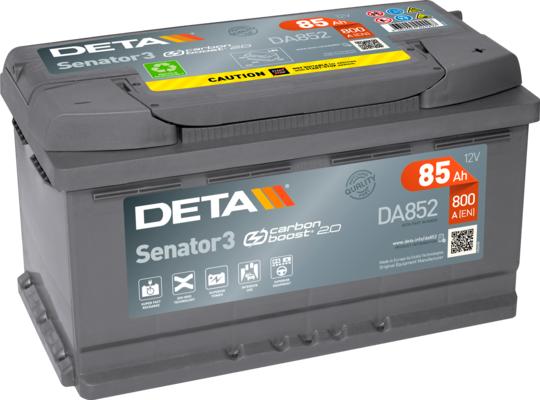 DETA DA852 - Стартерна акумуляторна батарея, АКБ avtolavka.club