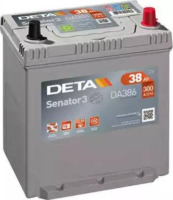 DETA DA386 - Стартерна акумуляторна батарея, АКБ avtolavka.club