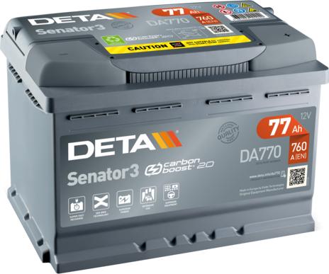 DETA DA770 - Стартерна акумуляторна батарея, АКБ avtolavka.club