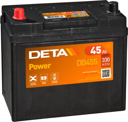 DETA DB455 - Стартерна акумуляторна батарея, АКБ avtolavka.club