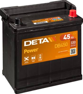 DETA DB450 - Стартерна акумуляторна батарея, АКБ avtolavka.club