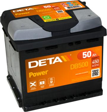 DETA DB500 - Стартерна акумуляторна батарея, АКБ avtolavka.club