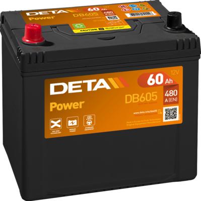 DETA DB605 - Стартерна акумуляторна батарея, АКБ avtolavka.club