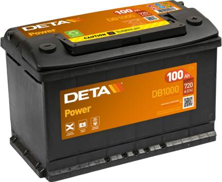 DETA DB1000 - Стартерна акумуляторна батарея, АКБ avtolavka.club